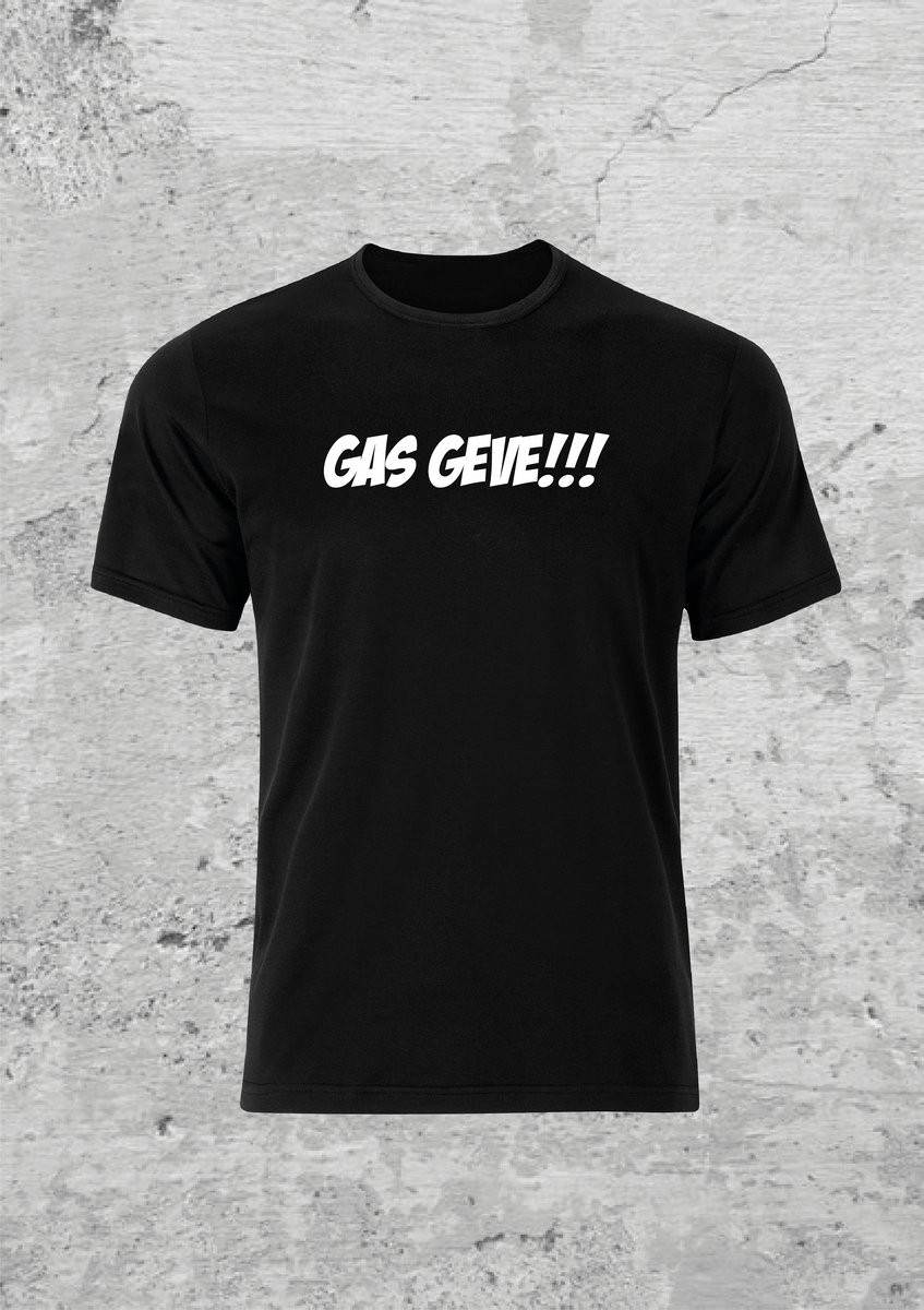cambuur t shirt - gas geve - voetbal - maat L