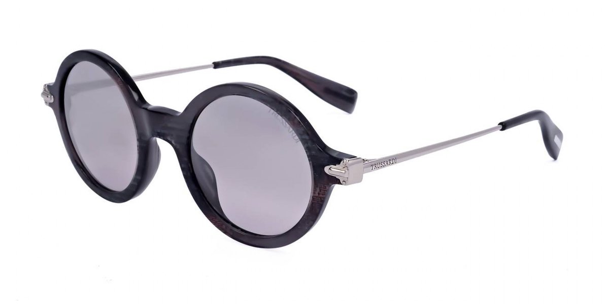 Trussardi STR336 Shiny pearly black mosaic top 47/23/140 UNISEX Zonnebrillen