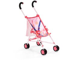BABY born Wandelwagen Roze met tas