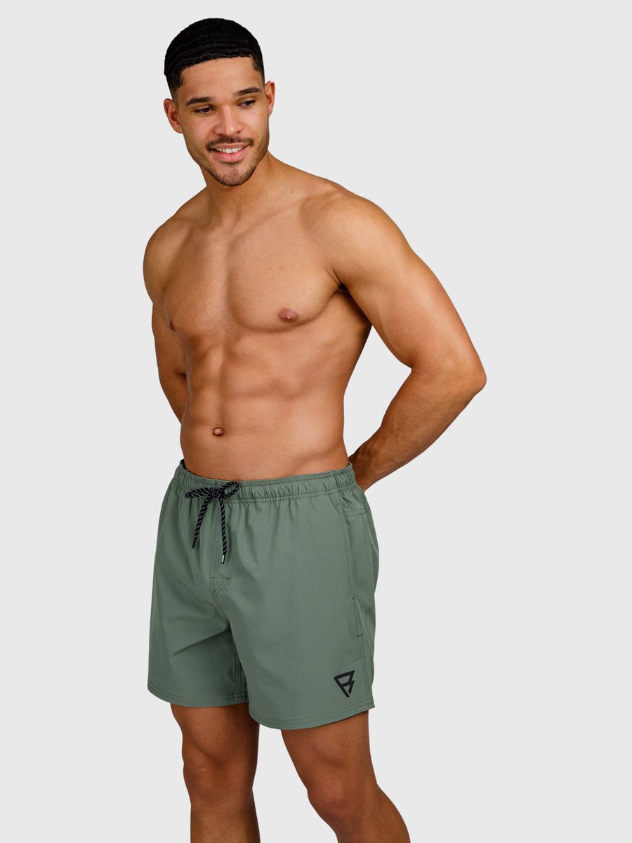 Brunotti Bru - conic Zwembroek Heren - Zwemshort met 4 - Way Stretch - Vintage Green — afbeelding 2