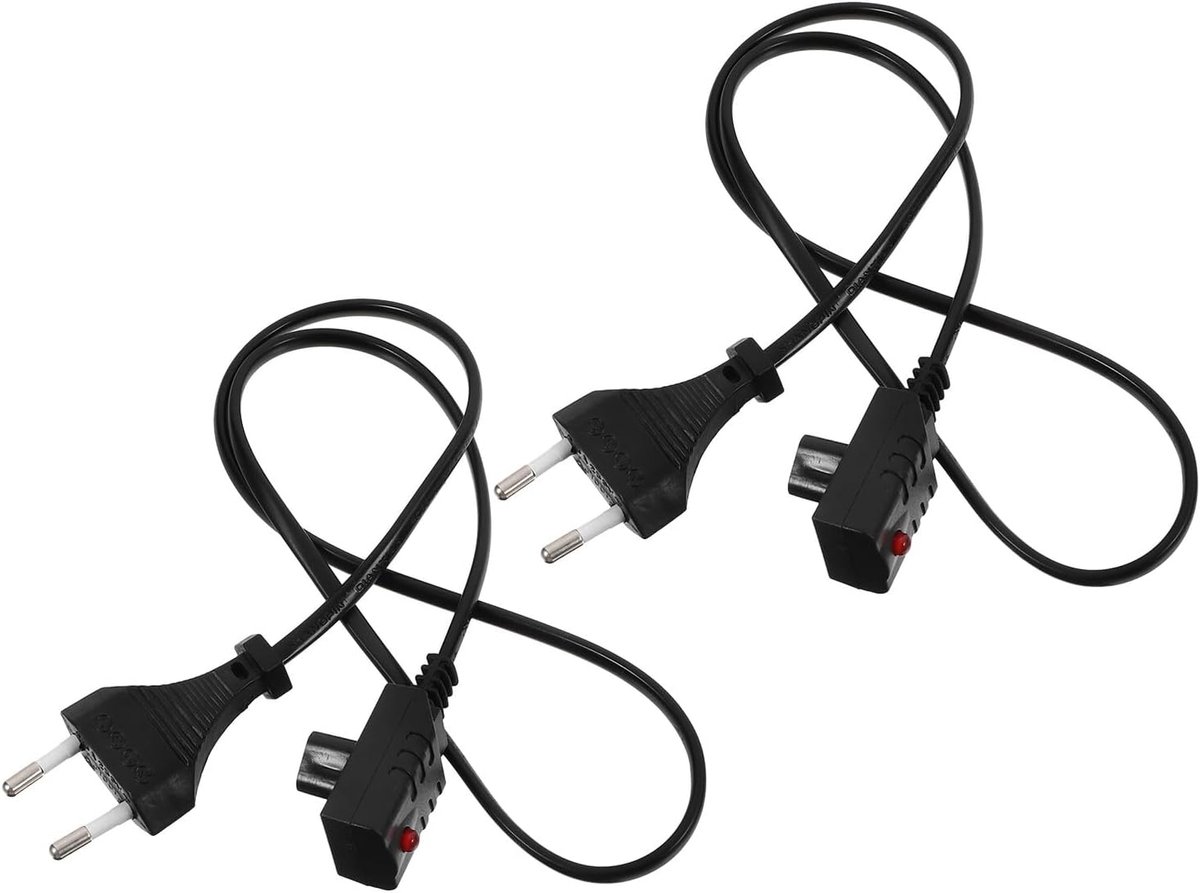 Oplader Warmwaterzakken - Handwarmer Kabel - Snel Opwarmen - Dubbel Pack - 74 cm Lengte - Zwart