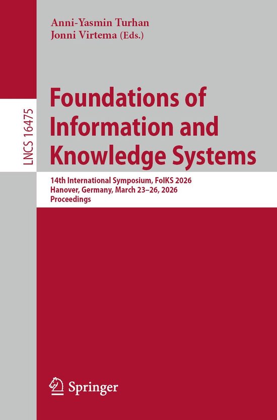 Springer Nature Proceedings Computer Science - Foundations o ... - cover