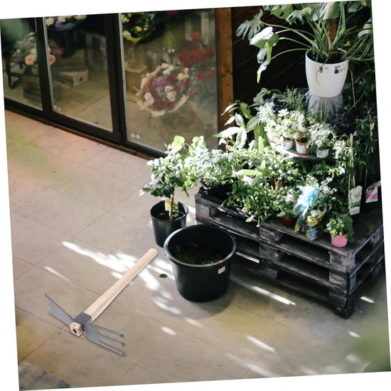 Hand Schoffel Tuin - Tuin Gereedschap - Planten Verzorgen - Tweekoppig Ontwerp - 32 cm Lengte - Zoals Getoond — afbeelding 3