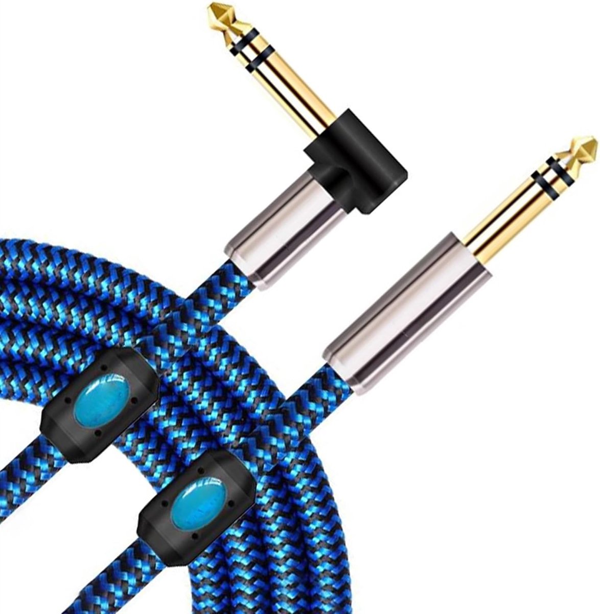 Gitaar Audiokabel - Instrument Kabel - Muziek Verbinding - Vergulde Connectoren - 10 Meter