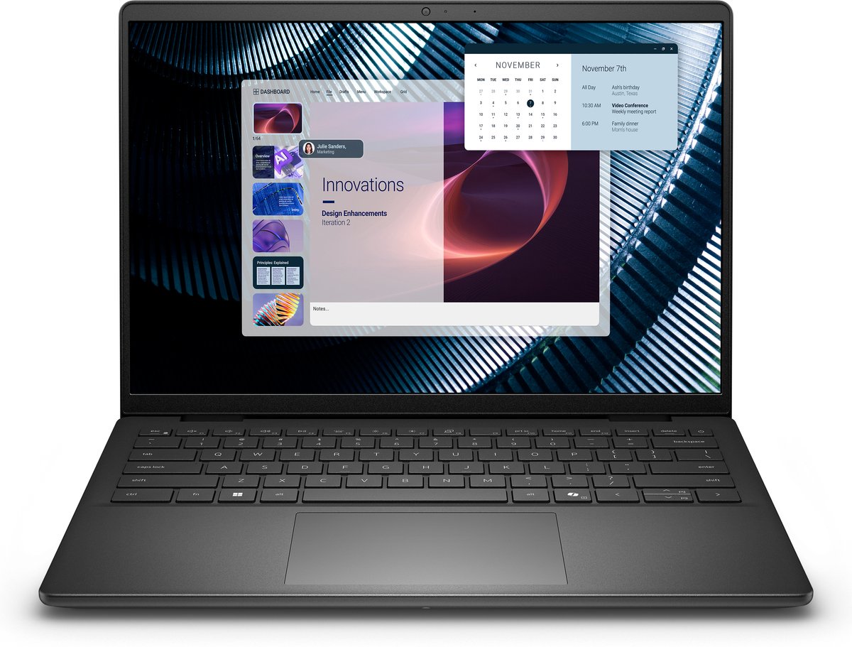 DELL Pro 14 Essential PV14250 Intel Core 7 150U Laptop 35,6 cm (14") Full HD+ 32 GB DDR5-SDRAM 1 TB SSD Wi-Fi 6 (802.11ax) Windows 11 Pro US International Zwart