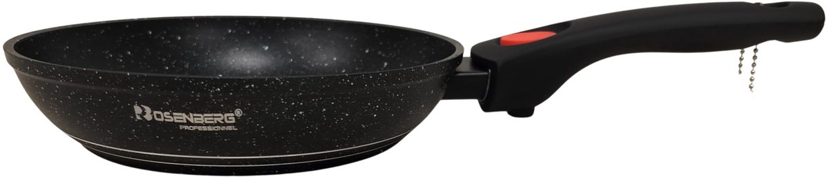Rosenberg - fry pan 20 cm met afneembare handgreep Inductie anti-aanbaklaag - keramisch.