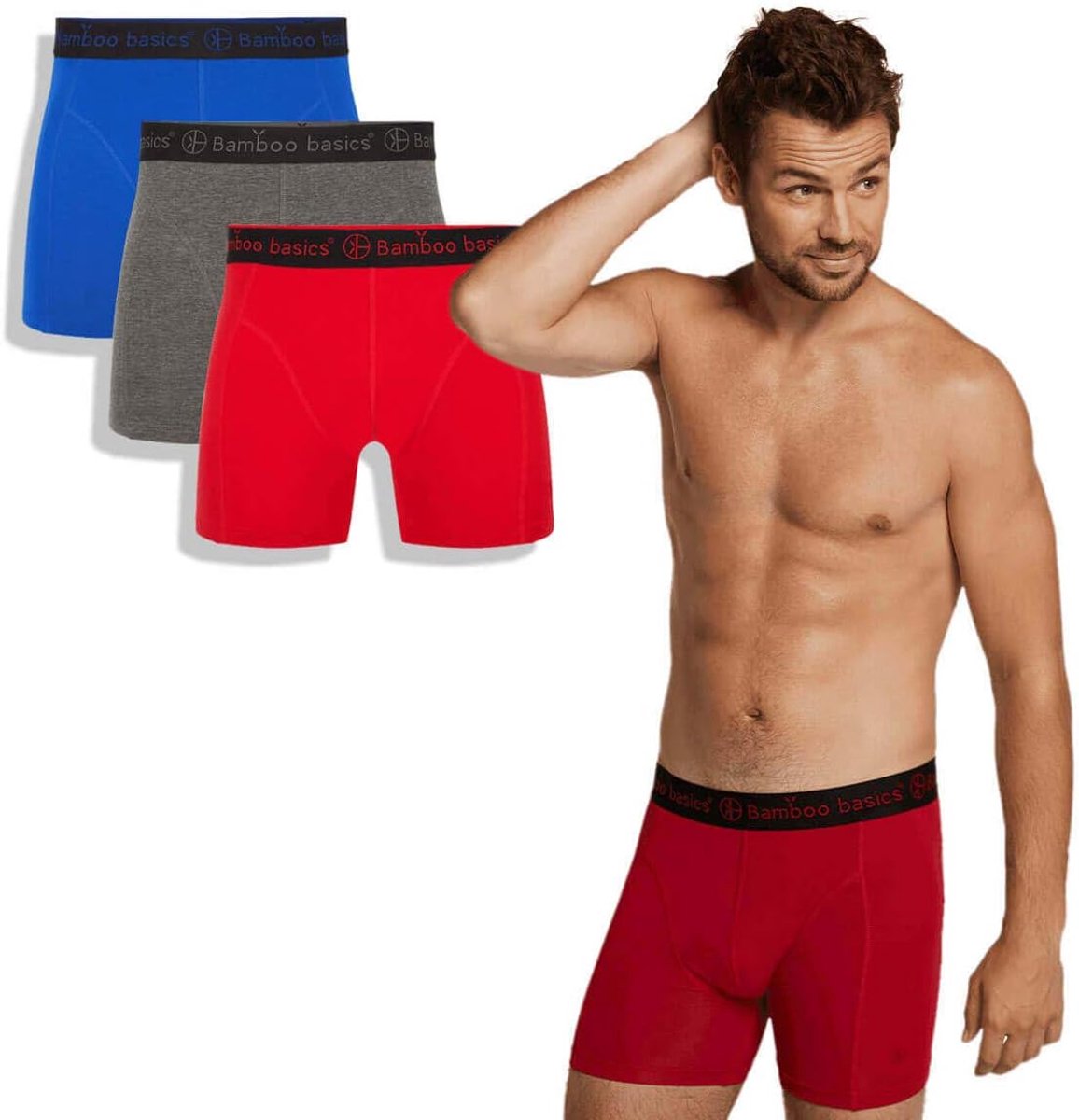 Boxershorts Heren - Ondergoed Multipack - Dagelijks Comfort - Zijdezacht Bamboe Viscose - 3 Stuks - Effene Kleuren