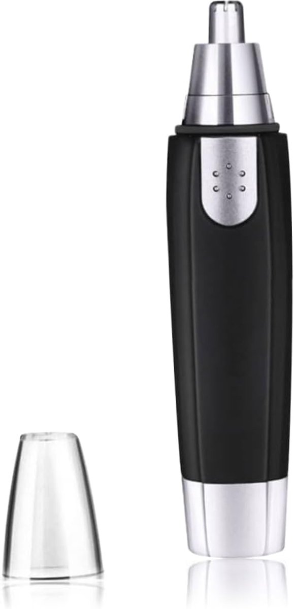 Neus Haar Trimmer - Gezichtsverzorger - Pijnloos Verwijderen - Dubbele Rand Messen - 13 cm Lengte - Zwart