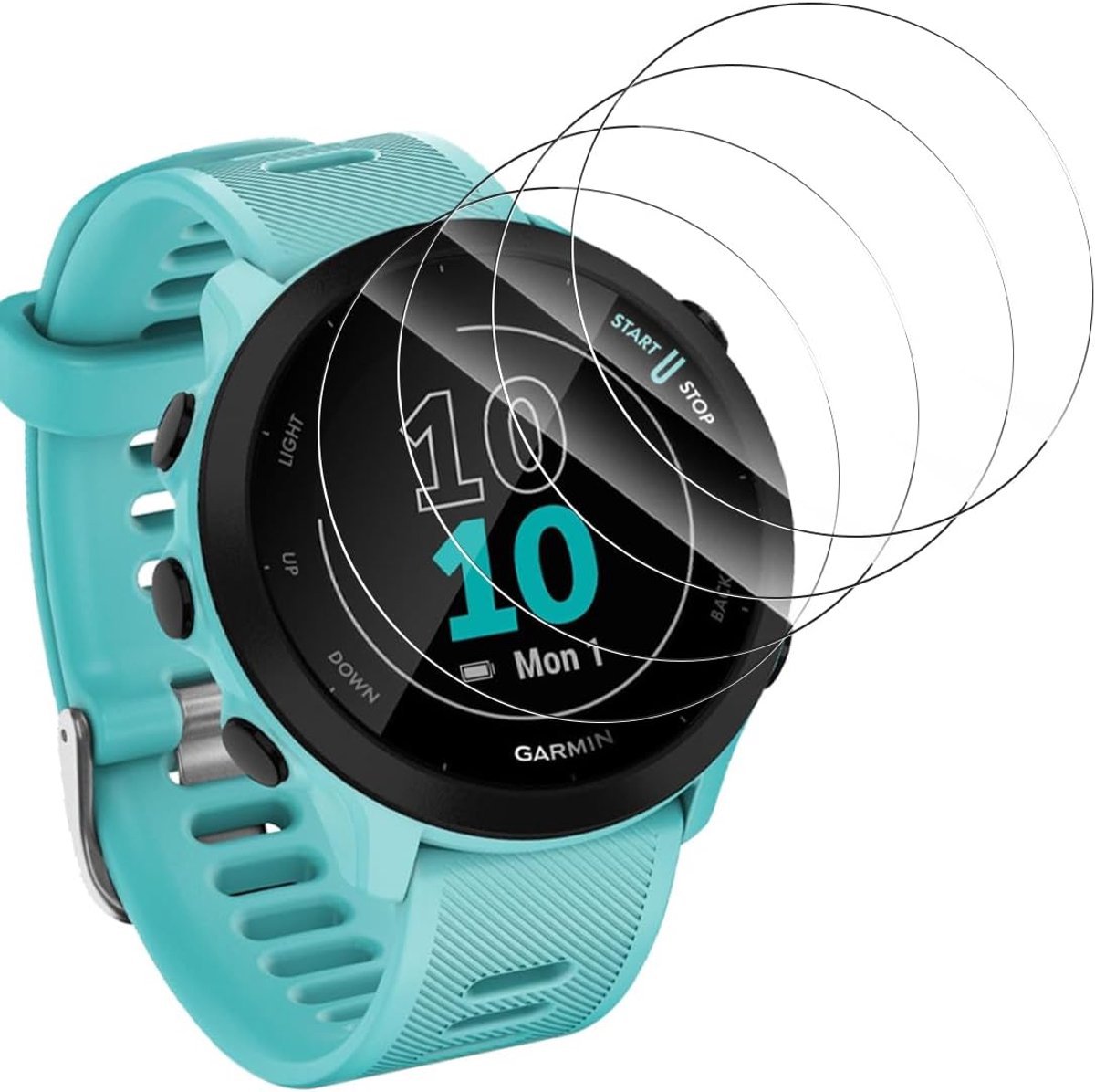 Screenprotector Glas - Pantserfolie Set - Smartwatch Bescherming - 9H Hardheid - 4 Stuks