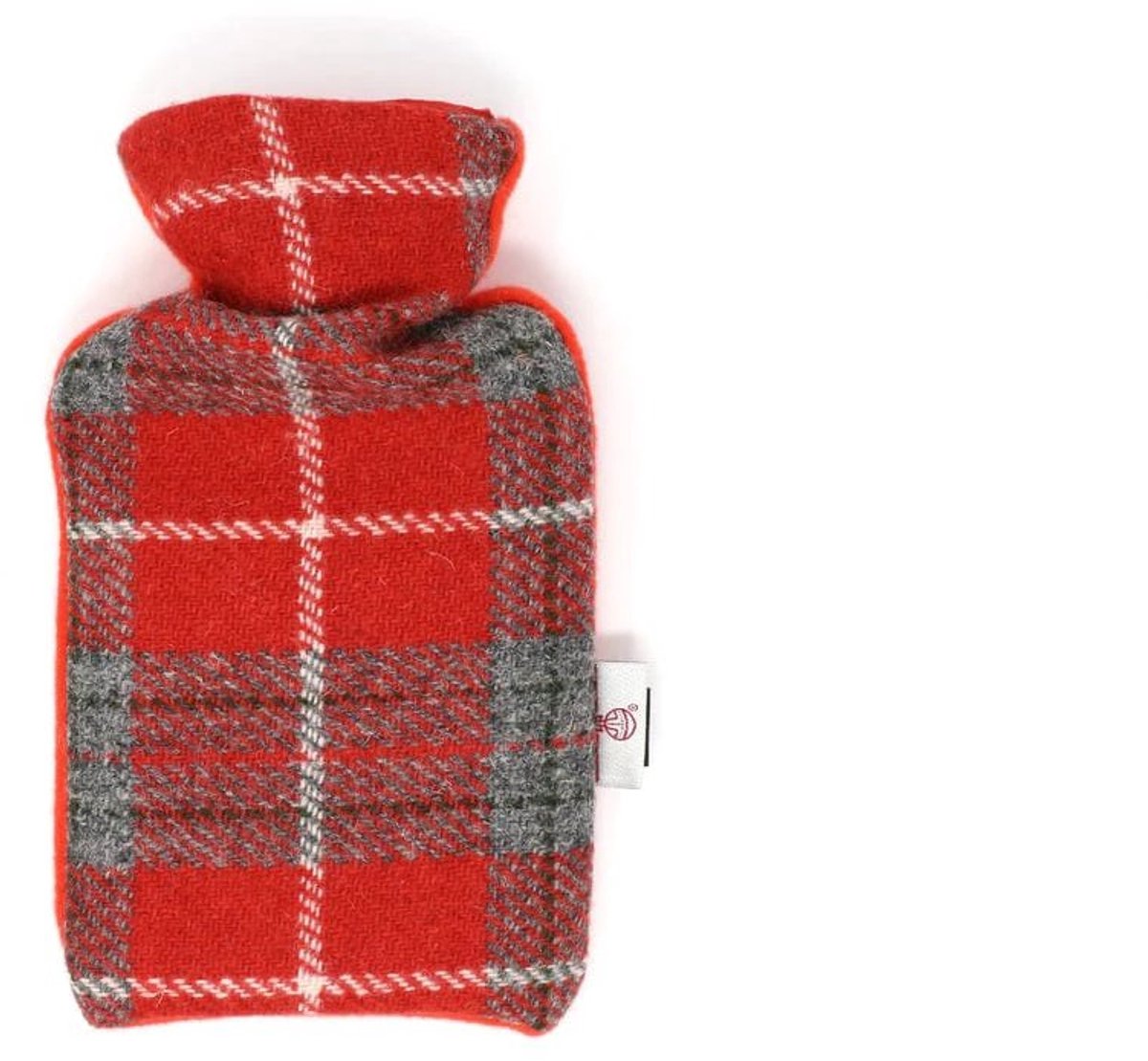 Kruik Rood Grijs - 500 ml - Harris tweed - Handgemaakt in Schotland - Caroline Wolfe Murray