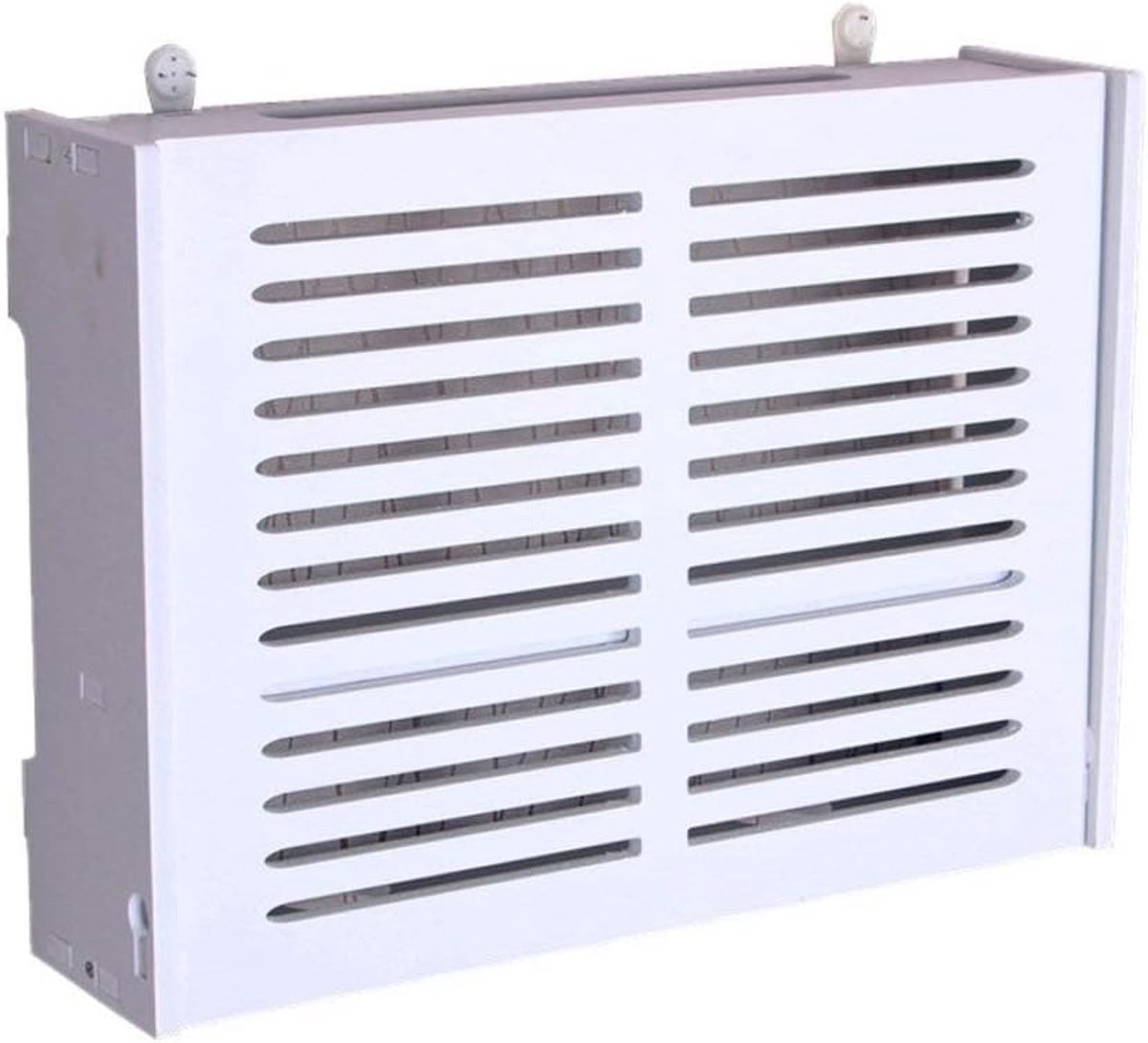 Router Opbergdoos - Multimedia Kast - Kabel Beheer - Wandmontage Ontwerp - 42x11x31 cm - Wit