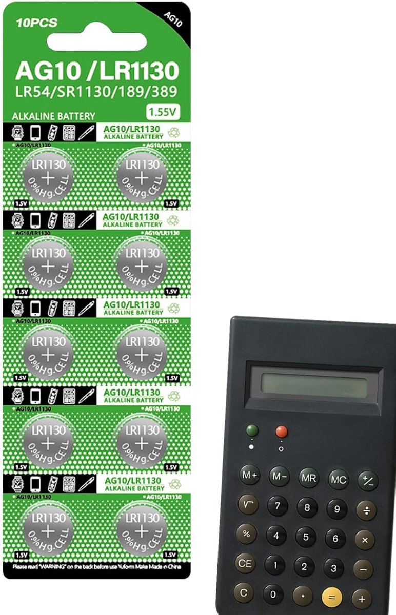 Knoopcel Batterijen - Muntcel Accu - Kleine Apparaten - 10 Stuks Set - 1.5 Volt