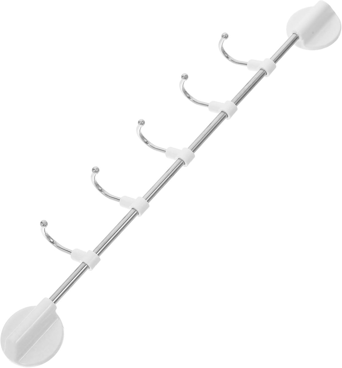 Magnetische Kapstok - Koelkastrek Keukenhanger - Keuken Organiseren - Sterke Magneetbevestiging - 29.5 cm Lengte - Wit