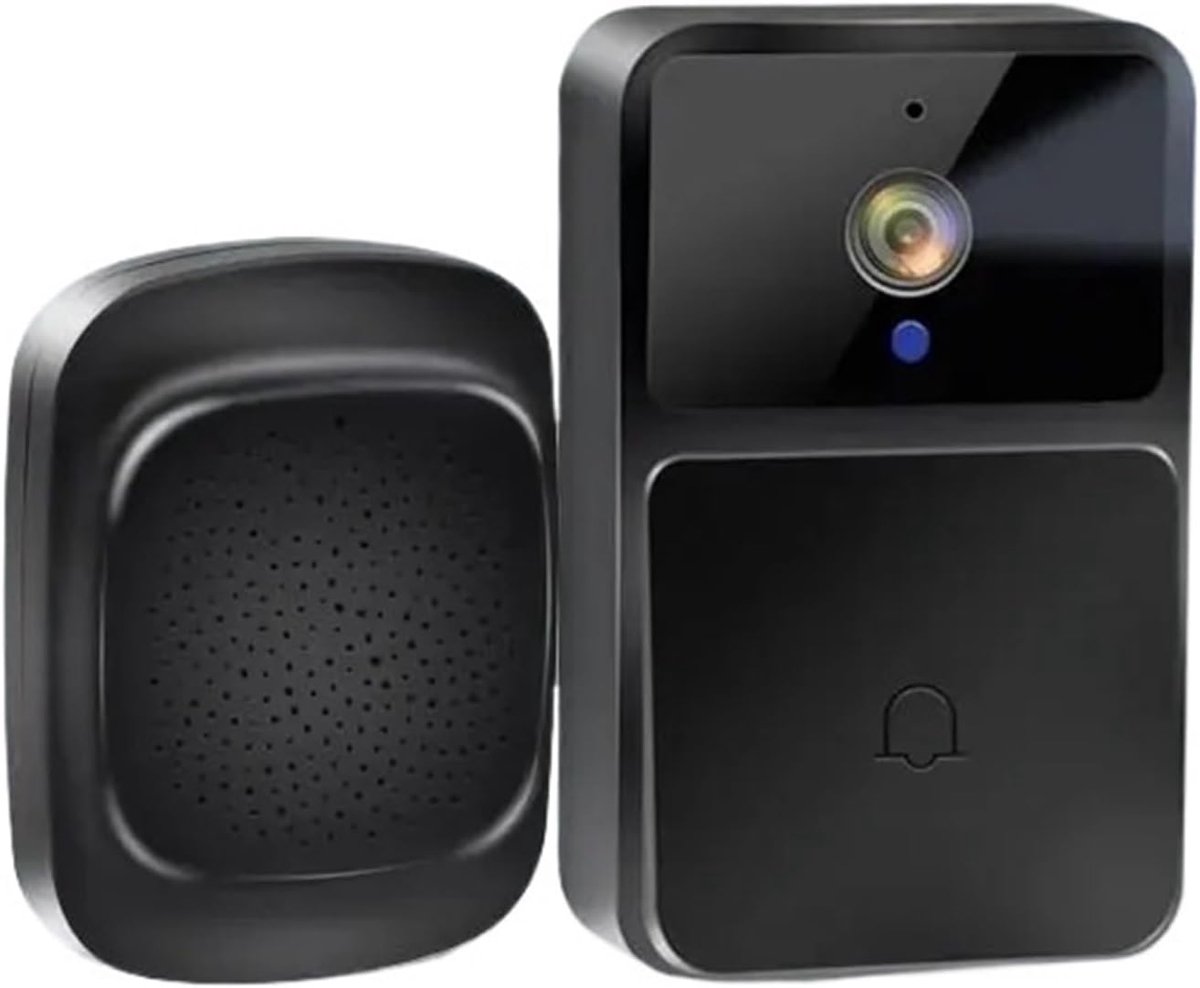 Video Deurbel Camera - Slimme Beveiliging - Thuis Bewaken - Tweerichtingsintercom Stemverandering - 10x10x10 mm - Zwart