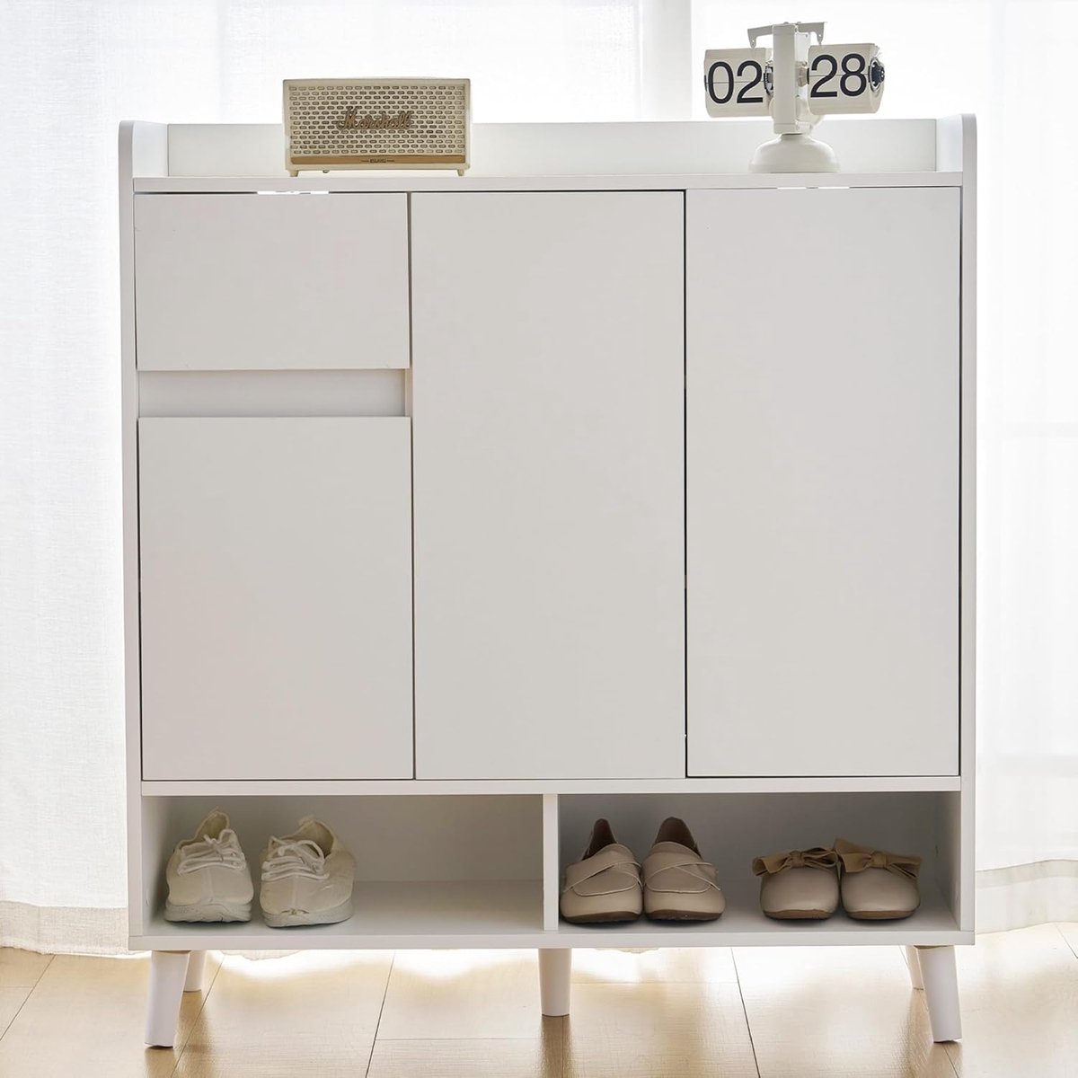 Ladekast Organizer - Opbergkast Meubel - Thuis Opslag - Verstelbare Plank - 90x99x35 cm - Wit