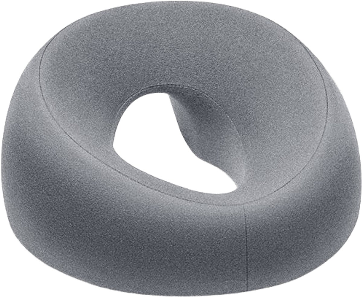 Buikligkussen, geschikt om in buikligging te rusten, gemaakt van comfortabel traagschuim, ergonomisch ontworpen, massagehoofdsteun voor thuisgebruik, ook geschikt voor schoonheidssalons (grijs).