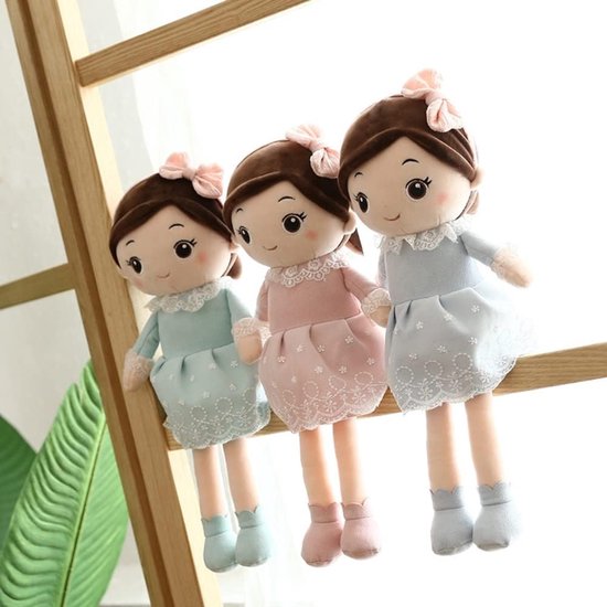 Pluche Pop - Lappenpop Speelgoed - Slaap Knuffel - Zacht Kussen - 40 Cm - Meerdere Kleuren — afbeelding 3