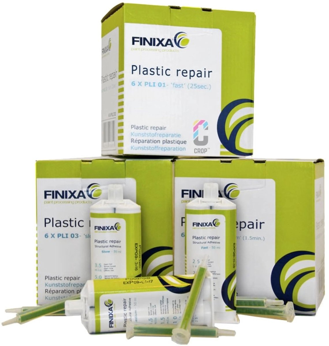 FINIXA 2K PU Kunststof Lijm 50ml - Zwart - SLOW