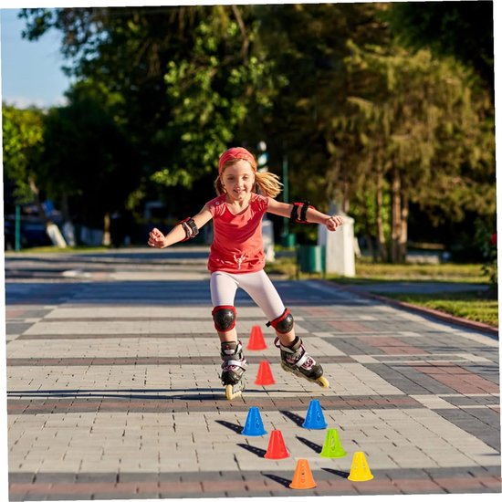 Markeerhoedjes Set - Hindernis Kegels - Sport Training - Windbestendig Duurzaam - 8x7.7x7.7cm - Diverse Kleuren van Merkloos — afbeelding 4