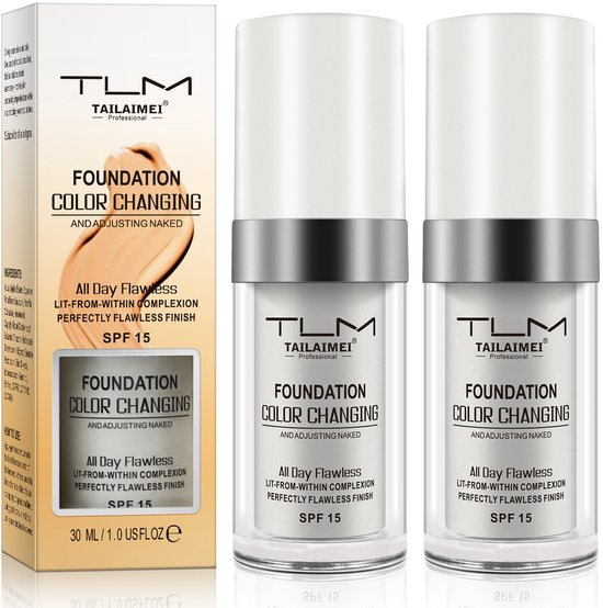 TLM Foundation 2 stuks Kleurveranderende Foundation - Color Changing Foundation