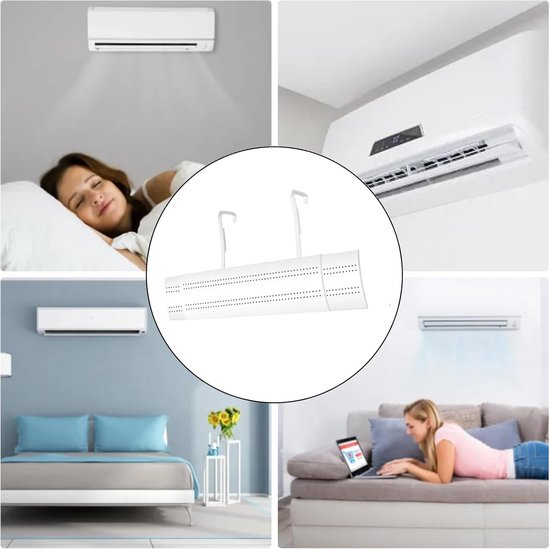 Airco Windscherm - Verstelbare Ventilatiedeflector - Comfort Binnen - Anti-Directe Luchtstroom - 72x110x19cm — afbeelding 5