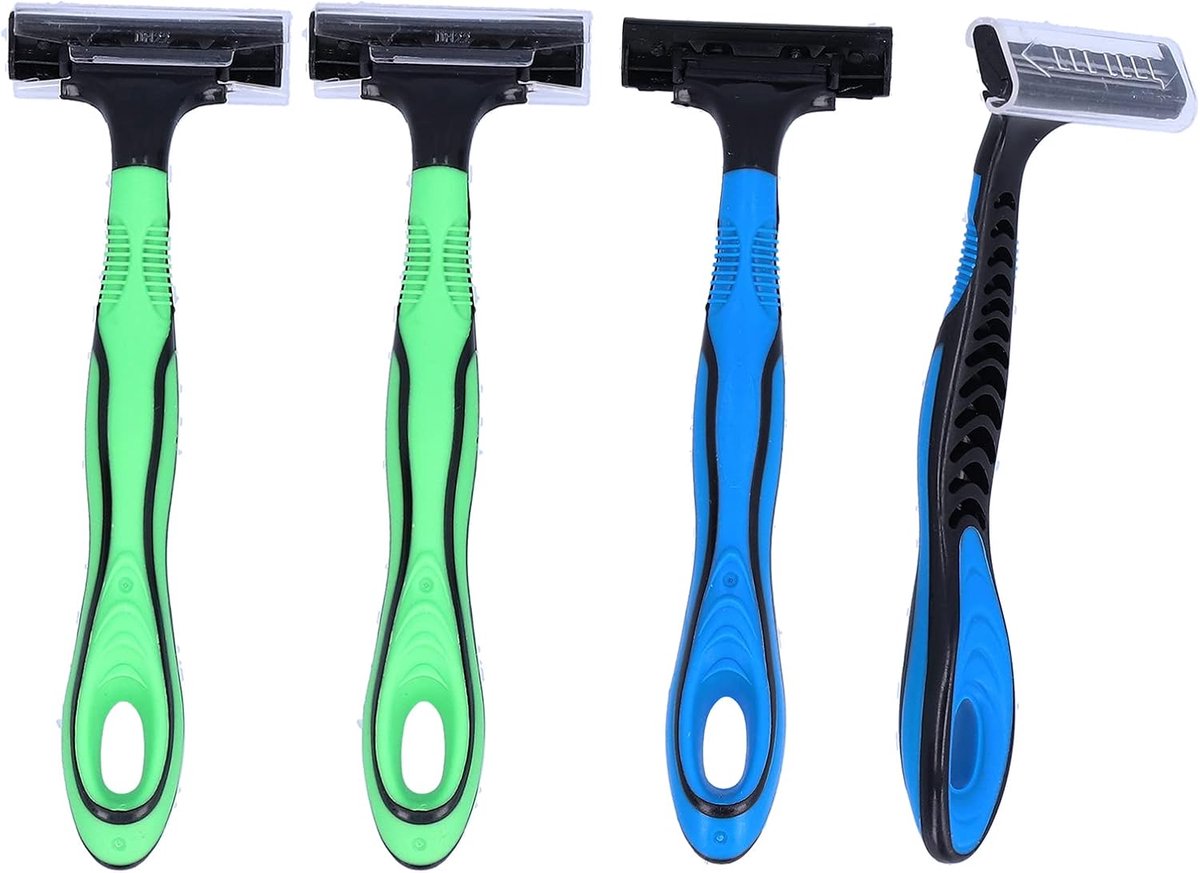 Lichaamshaar Trimmer - Ontharingsapparaat Heren - Gladde Huid - Antislip Handvat - 4 Stuks