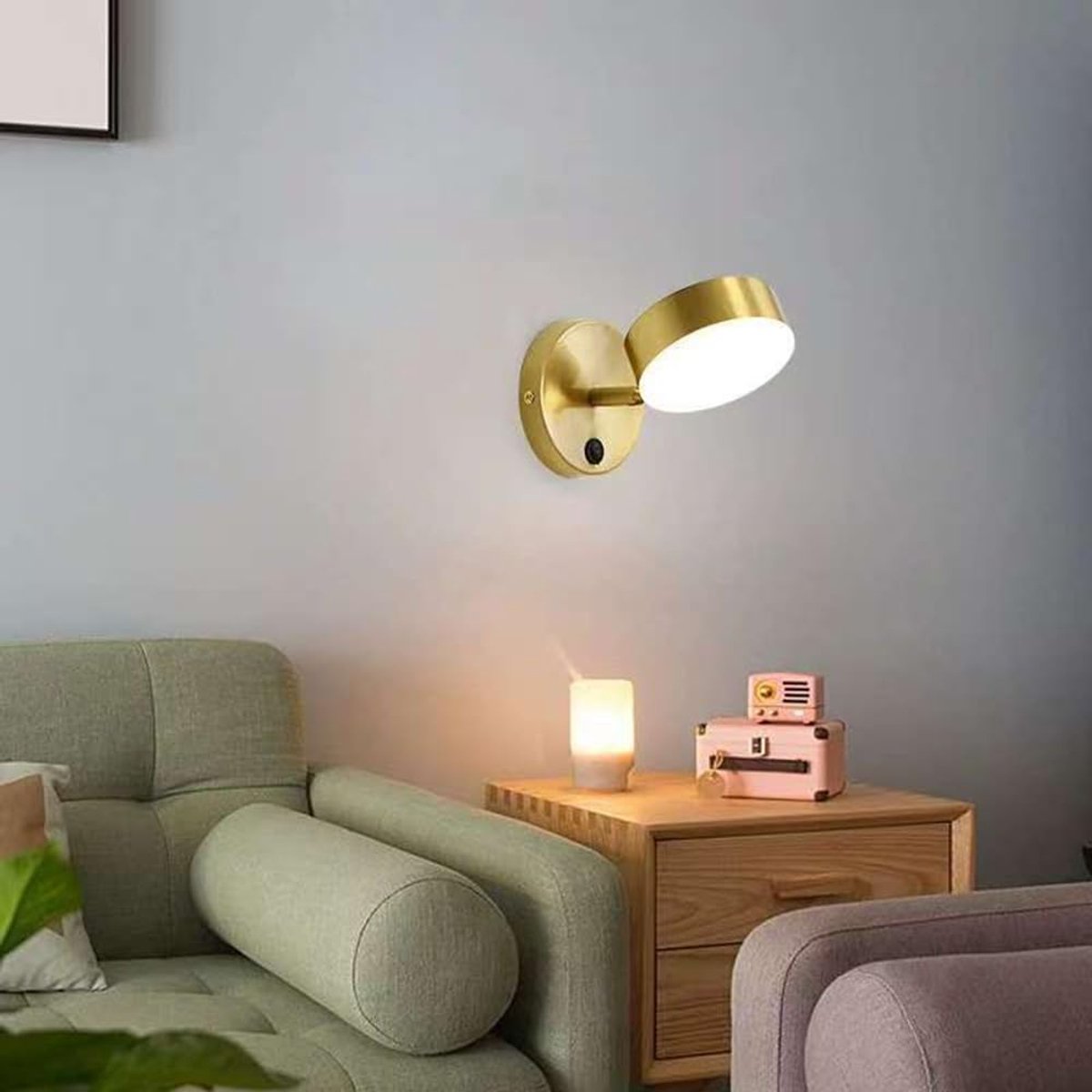 Moderne Wandlamp - Sfeerverlichting - Woonkamer Kantoor - 180° Draaibare Verlichting - 10x15 cm - 3 Kleuren