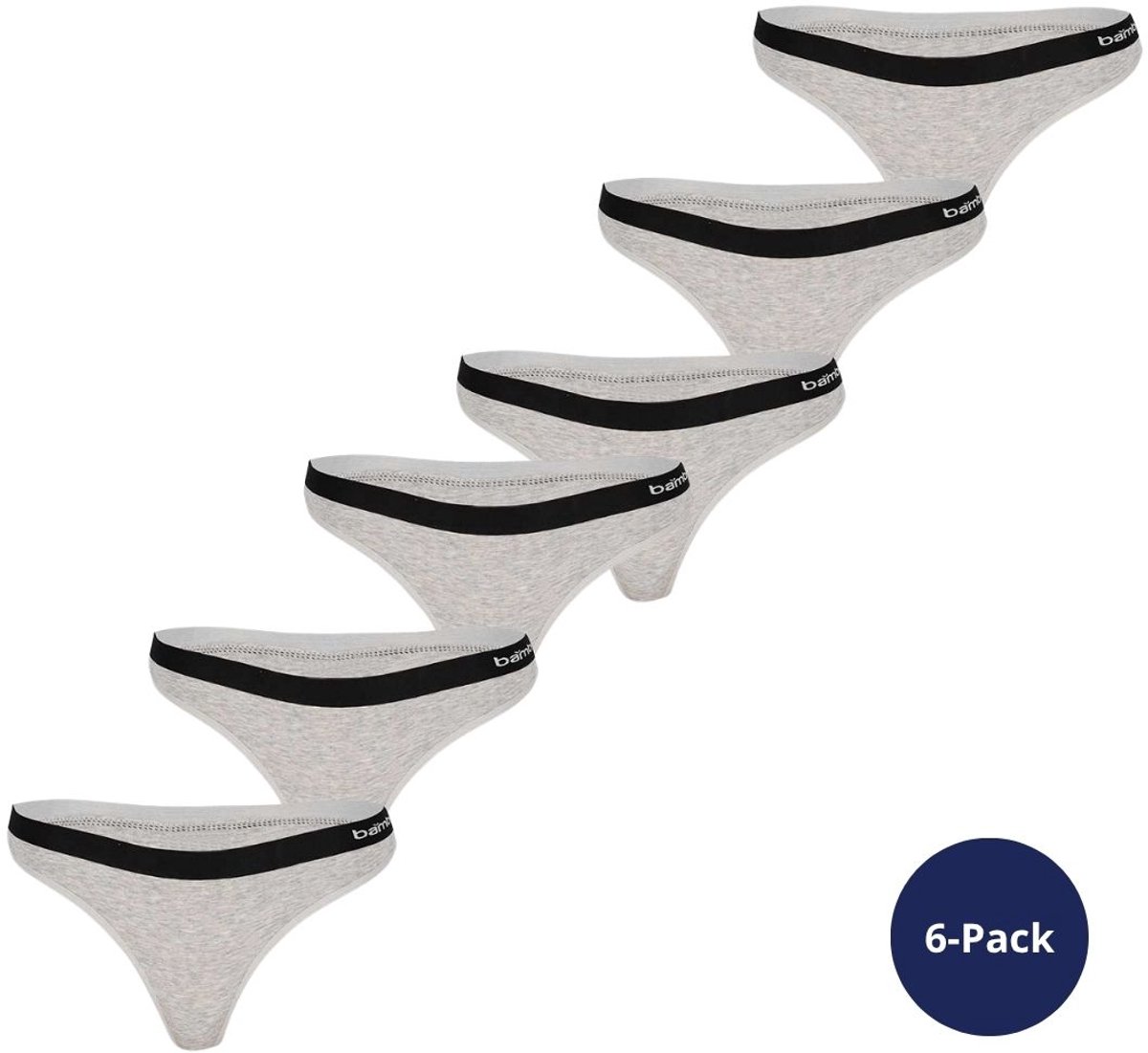 Morethansocks - Bamboe string dames - 6-Pack - String dames - Bamboe ondergoed - Bamboe