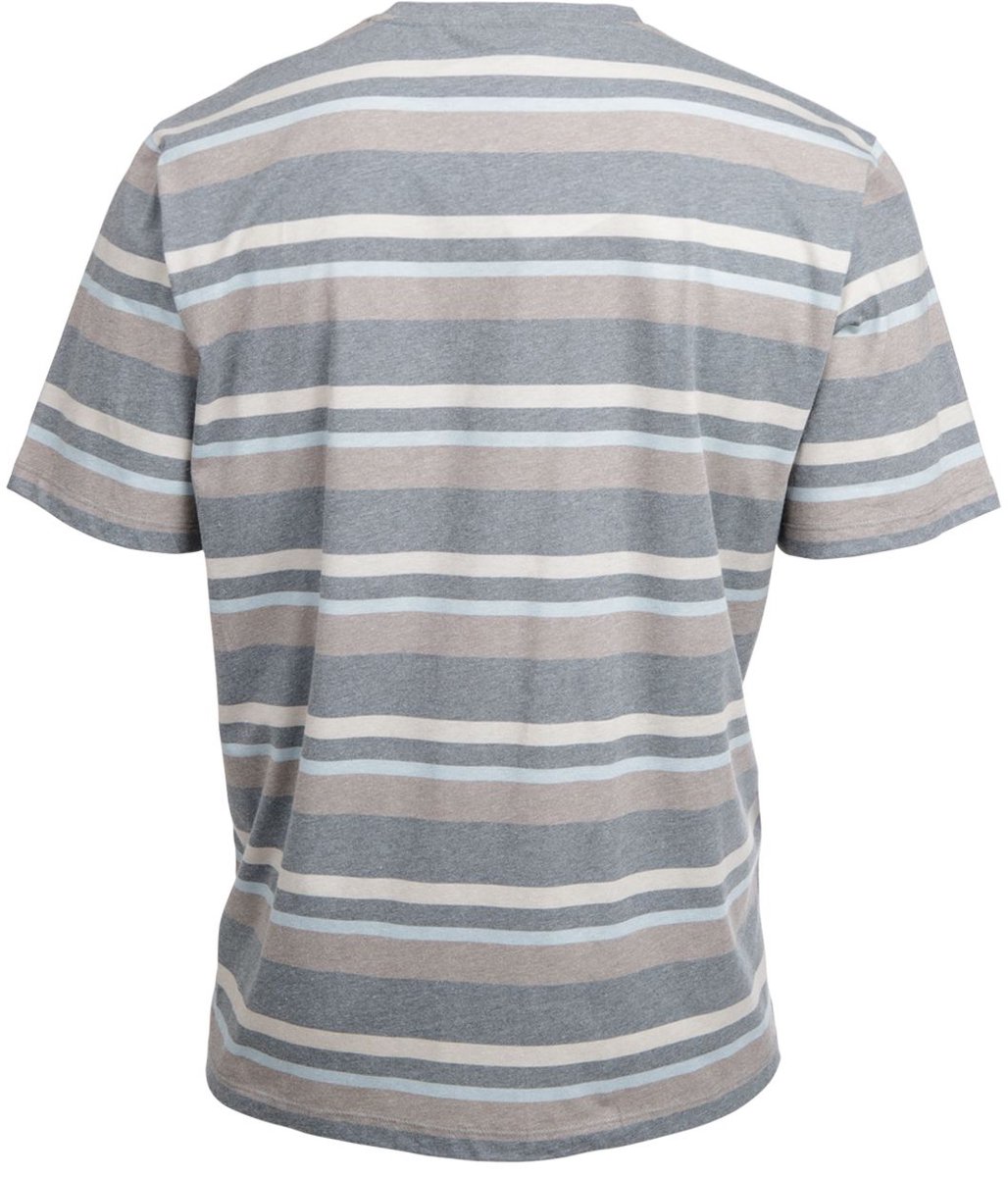Brunotti Steffin T-Shirt Stripe 100% Katoen Relaxed Fit Crewneck L Grijs