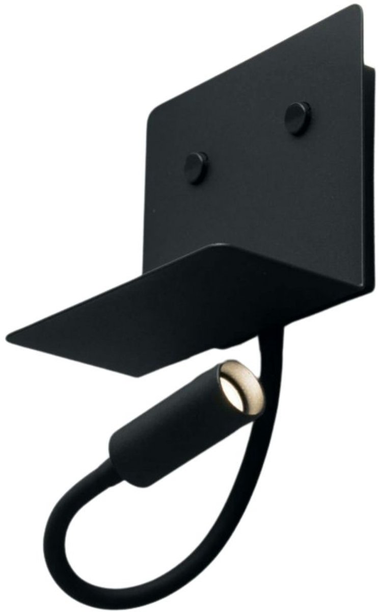 Kosilum - Viola - Wandlamp - Zwart - Aluminium