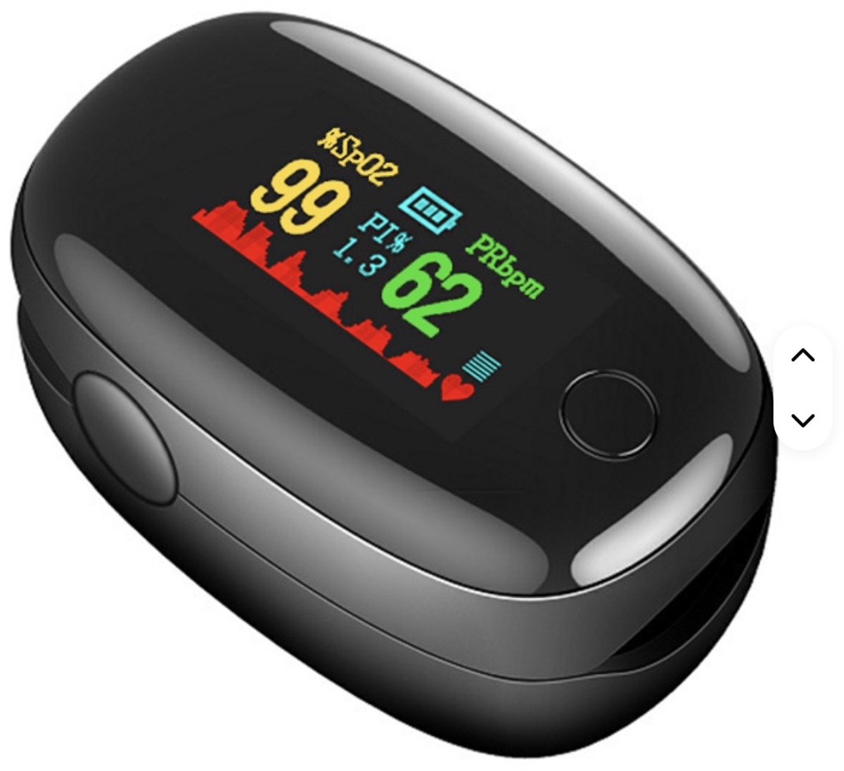 zuurstofmeter-Oximeter Pulse - Zwart- Zuurstofmeter Vinger - Hartslagmeter - Oximeter - Saturatiemeter Zuurstofmeter Vinger