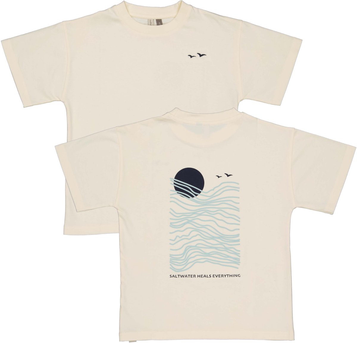 Levv - Baran Jongens Shirt - Creme - Maat 140