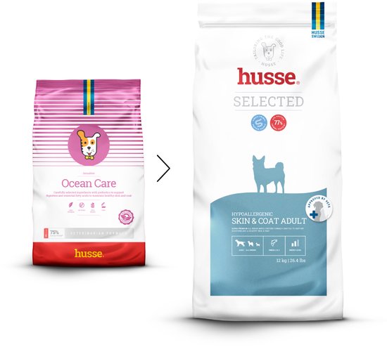 Husse Zalm en Rijst hypoallergeen - Hondenvoer - 12,5 kg