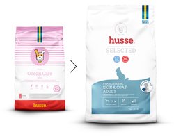 Husse Zalm en Rijst Mini - Hypoallergeen Hondenvoer, Hondenvoeding Droog, Hondenbrokken Hypoallergenic - Allergie Hond - 7 kg