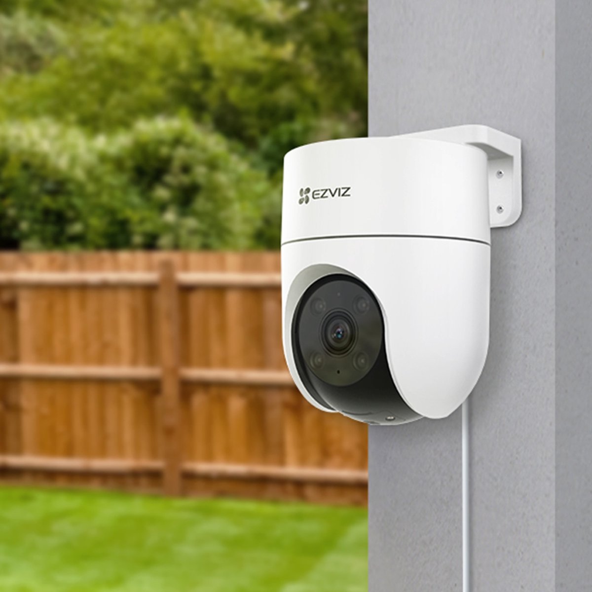 EZVIZ H8c Pro 4K – WiFi Beveiligingscamera Buiten – Pan & Tilt Camera – 360° Zicht, AI Persoons- & Voertuigdetectie, Kleuren Nachtzicht & Sirene – Wit – foto 4