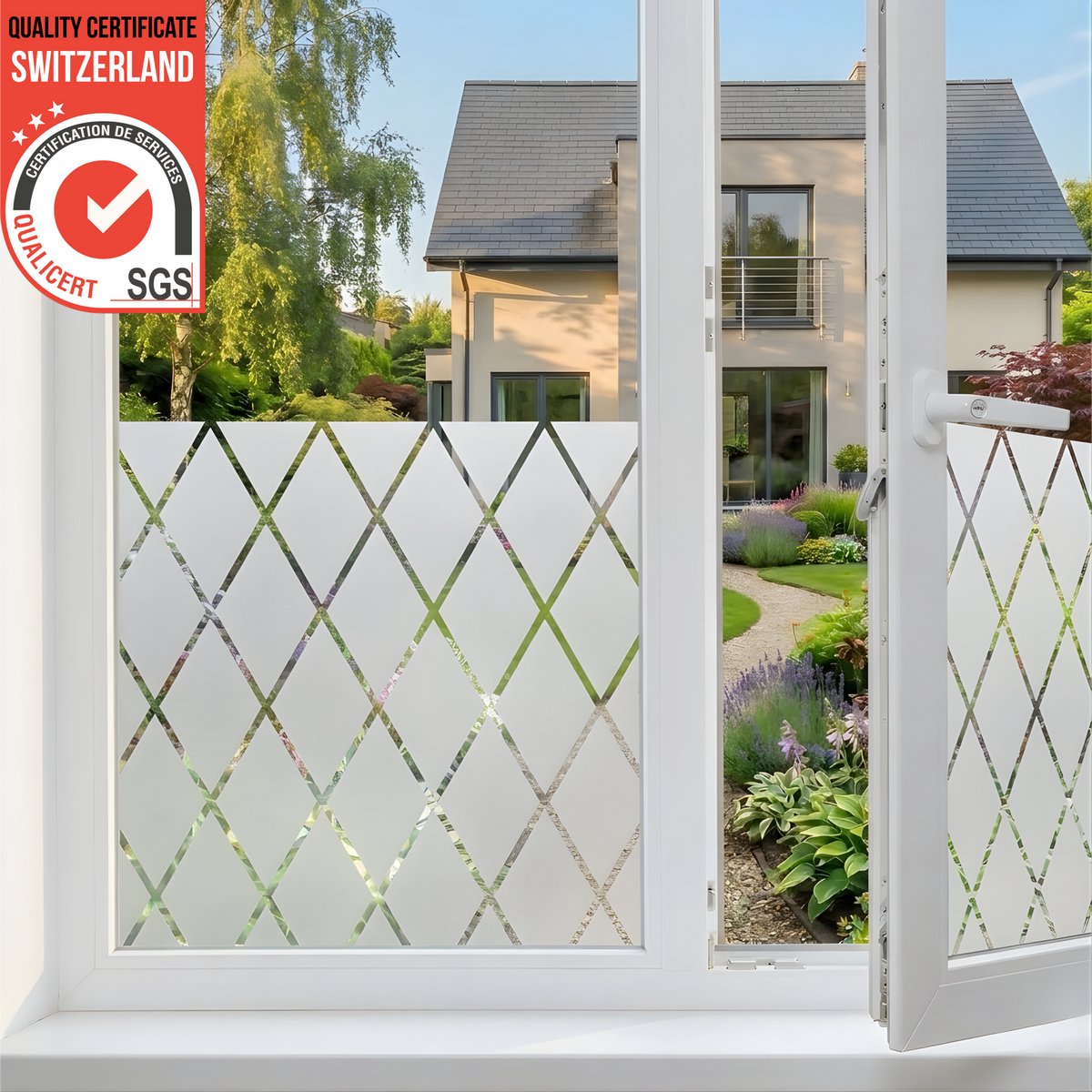 Homewell® Raamfolie HR++ 90x300cm - Zonwerend & Isolerend - Statisch - Ruit