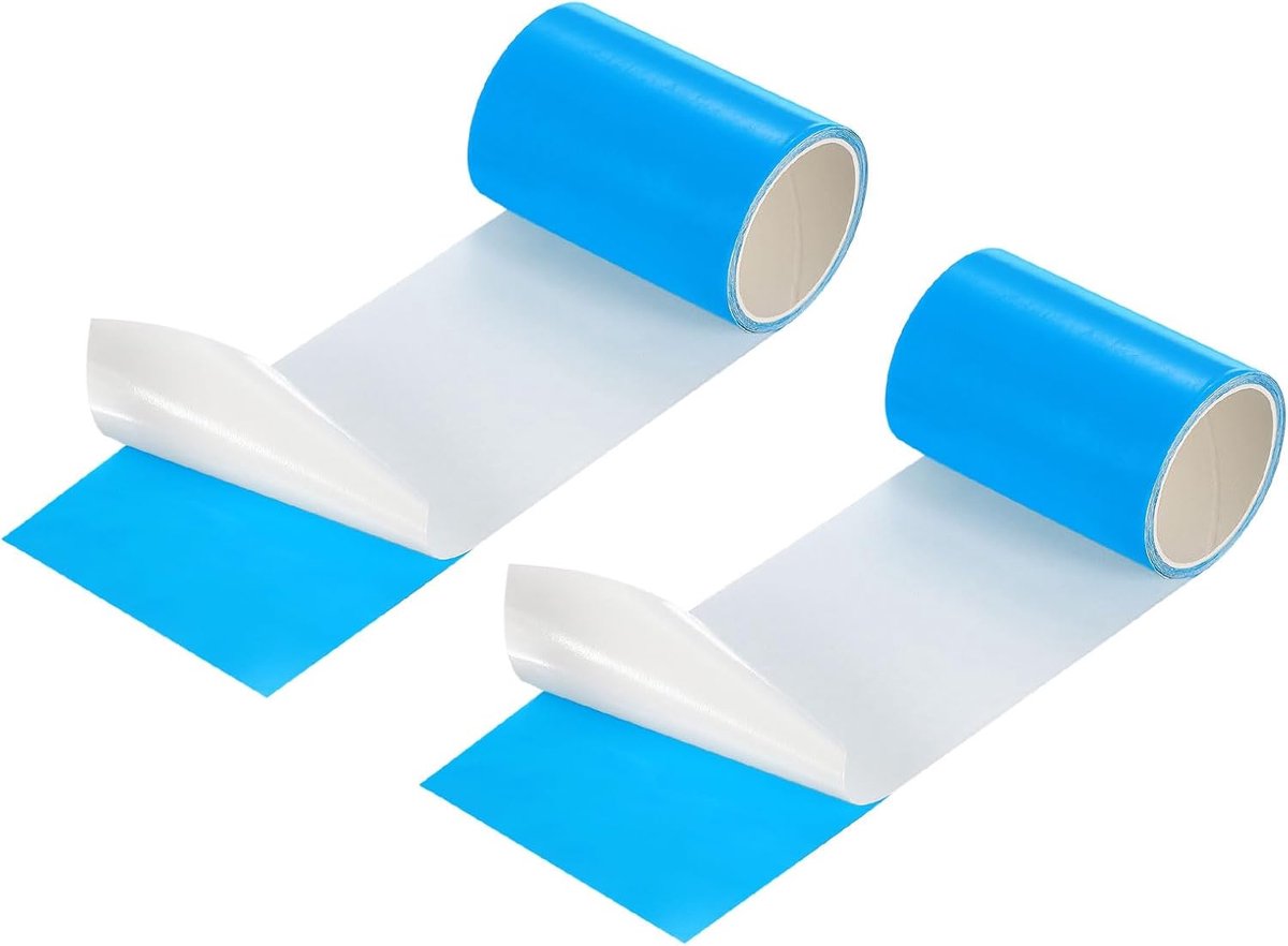 Reparatieset Opblaasbaar - Patch Kit - Luchtbed Repareren - Duurzaam TPU Materiaal - 2 Stuks 7.5x12.5m - Blauw