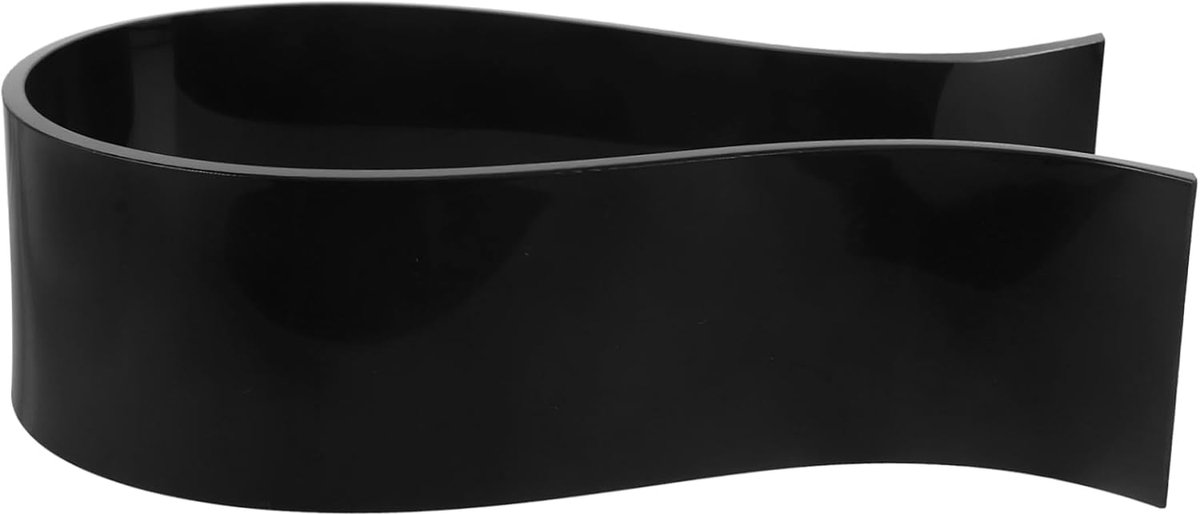 Koptelefoonstandaard Bureau - Hoofdtelefoonhouder Rek - Opbergen Tonen - Acryl Materiaal - 24.7x13.3x7cm - Zwart