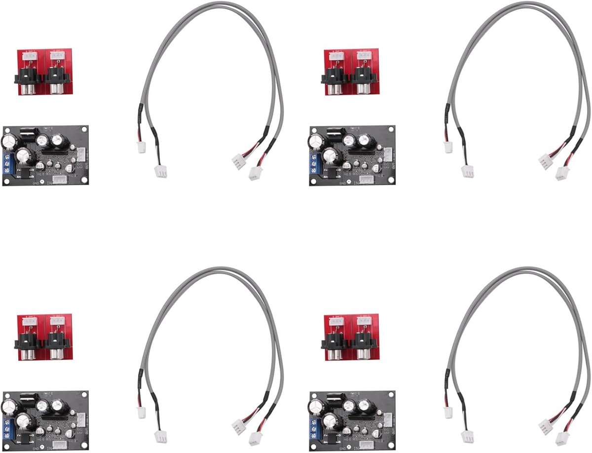Phono Voorversterker - Platenspeler Versterker - Muziek Geluid - Compacte Printplaat - 60x45mm - Zwart
