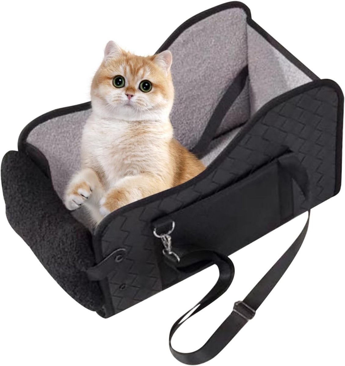 Autostoel Hond - Reisstoel Huisdier - Veilig Vervoer - Opvouwbaar en Draagbaar - 42 x 25 x 23 cm