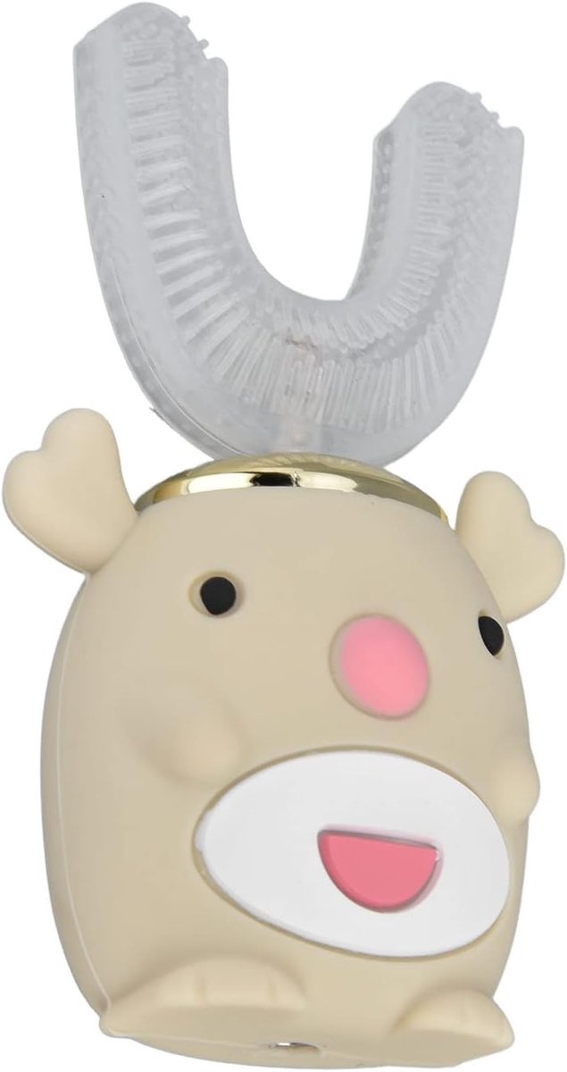 U-vormige tandenborstel - Kinder tandenborstel - Effectief poetsen - Vijf poetsstanden - 14 x 9 x 4 cm