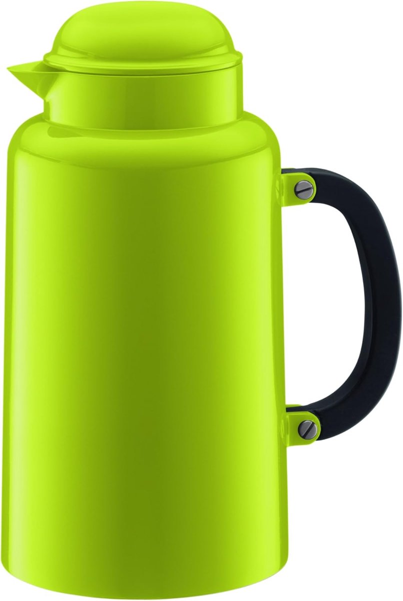 Thermoskan - Isolatiekan Drank - Warme Dranken - Dubbelwandige Isolatie - 1 Liter - Wit