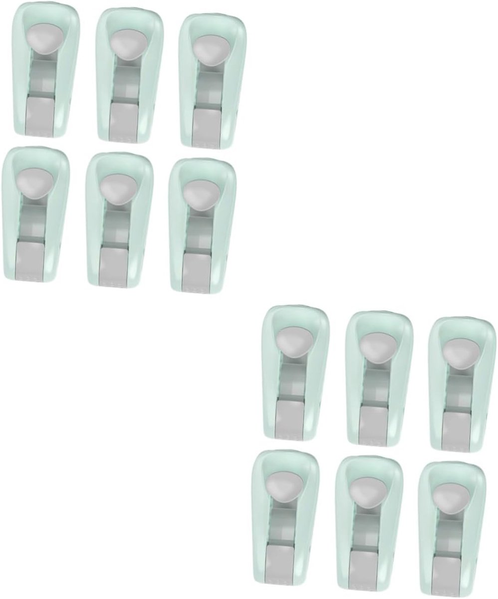 Dekbed Clips - Vaste Gespen - Bed Dicht Houden - Zonder Naald - 12 Stuks - Lichtgroen