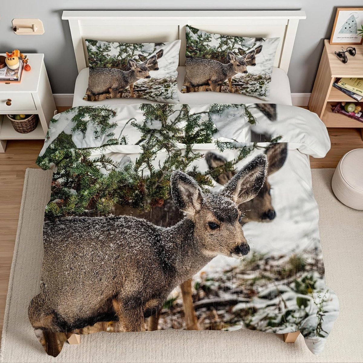 Dekbed met kussenslopen - Zachte bedset - Heerlijk slapen - Omkeerbaar ontwerp - 155x220 c