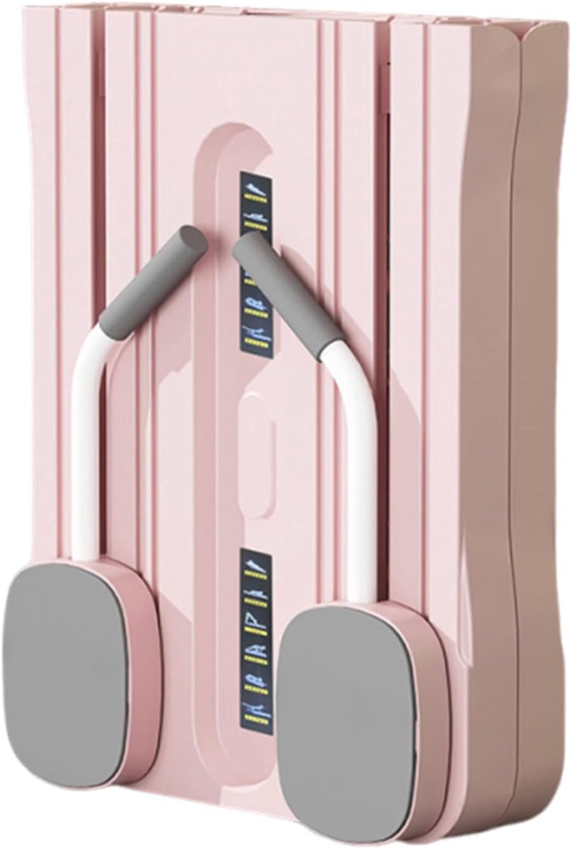 Pilates Board - Fitness Mat - Thuis Training - Draagbaar en Vouwbaar - 105x40 cm - Roze