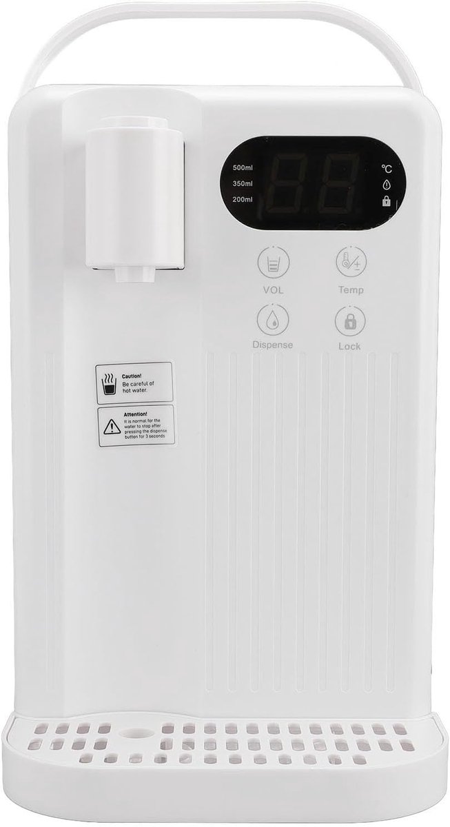 Heetwaterdispenser - Waterkoker warm - Direct warm water - Kinderslot & 12 standen - 3L Capaciteit - Wit