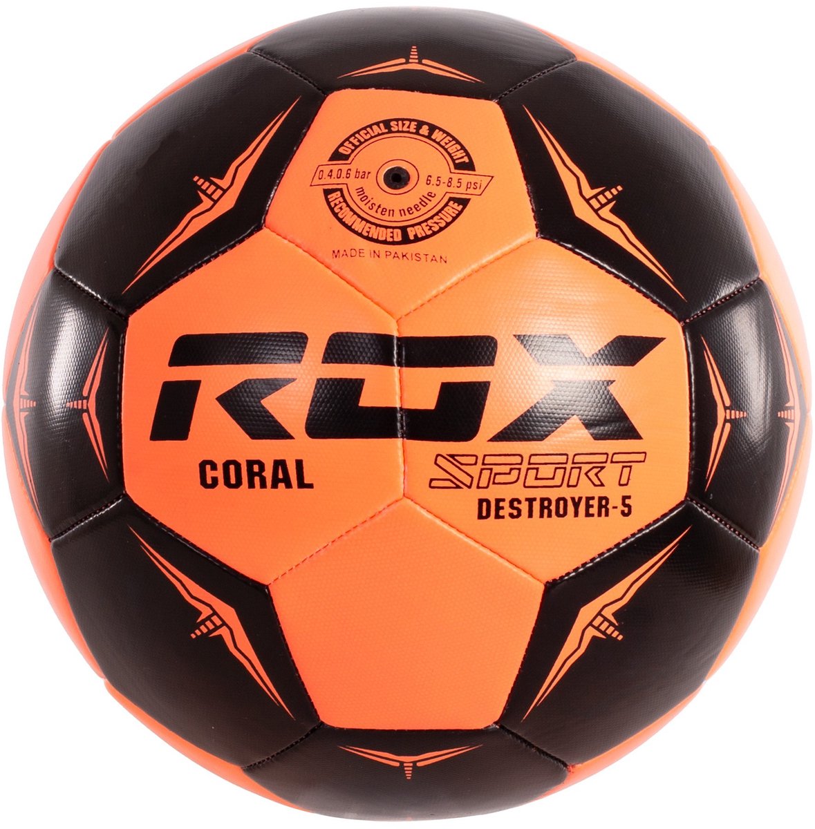 Voetbalbal Rox Destroyer maat 5 koraal FÚTBOL 11