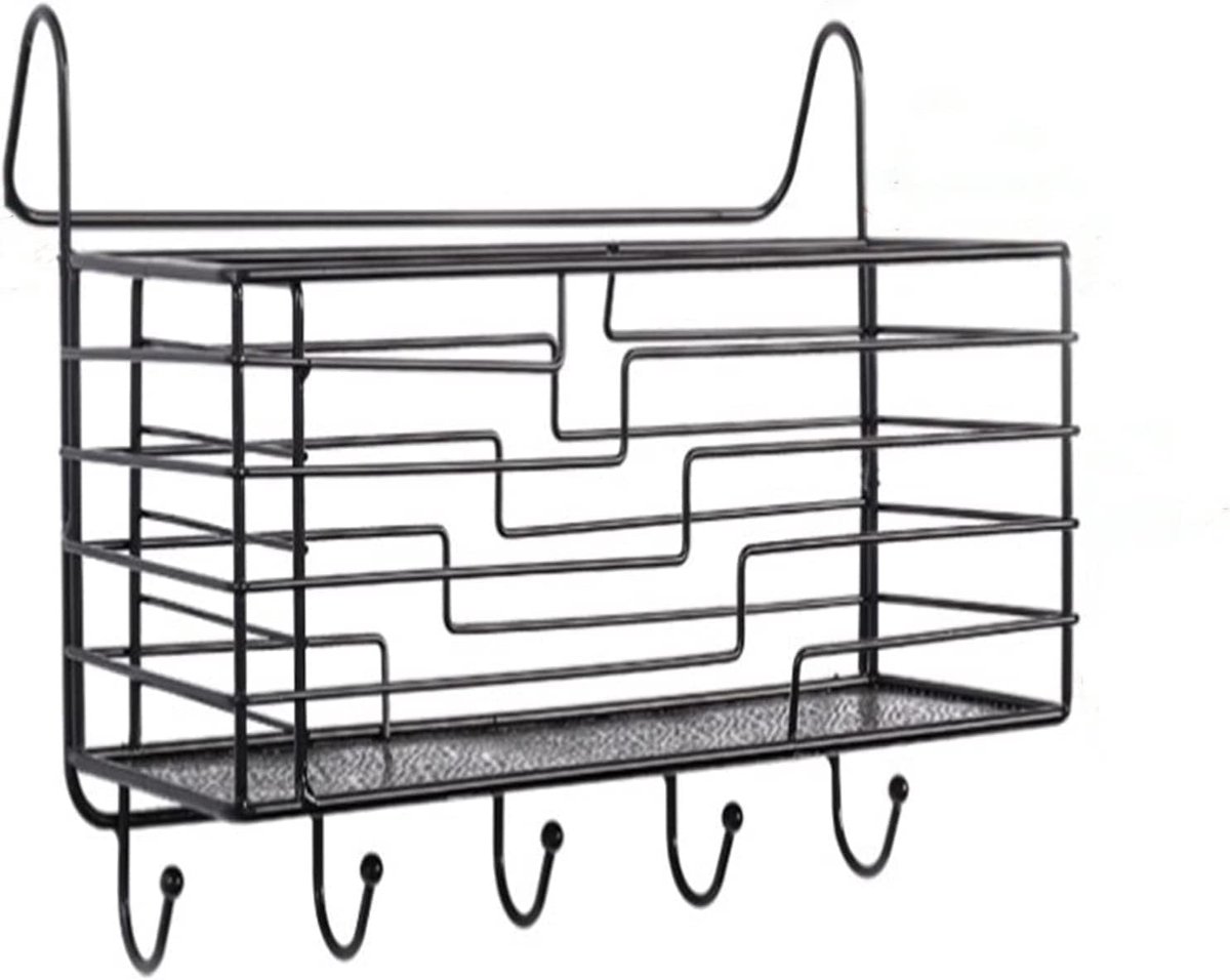Nachtkastje Organizer - Hangende Mand - Bed Opbergen - Multifunctioneel Ontwerp - Zwart