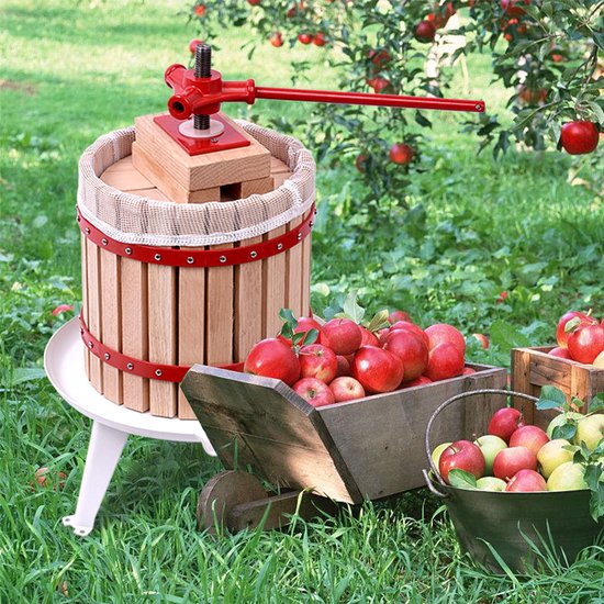 ACXIN Manuele Fruitpers met Gietijzeren Hendel - Mechanische Saftpers met Persdoek, Geschikt voor Appels, Bessen en Wijnbereiding, Capaciteit 12L van ACXIN — afbeelding 4