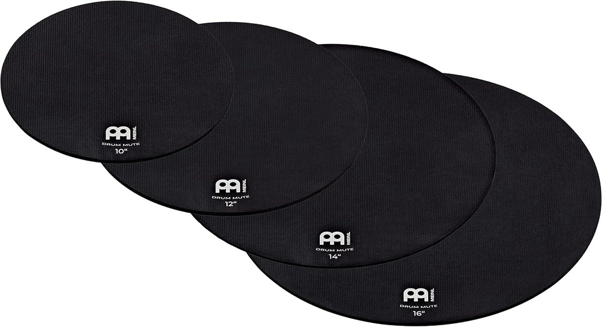 Drumdemper Set - Percussie Dempers - Stil Oefenen - Set van vier maten - 25-40 cm